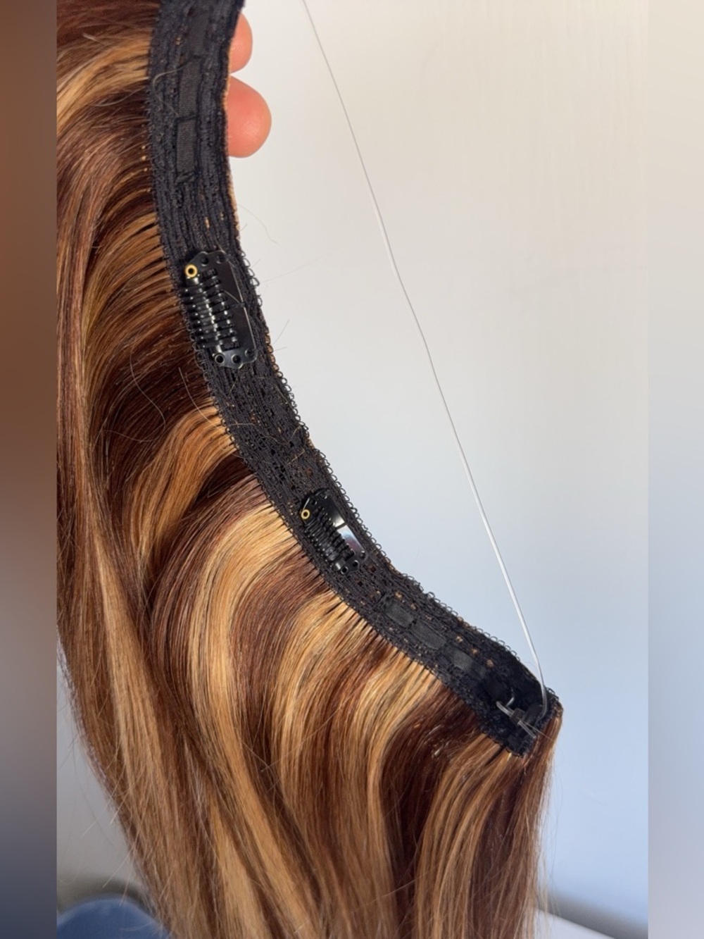 16” Real Remy Human Hair Extensions—Straight, with Invisible Wire - Picture 8 of 8